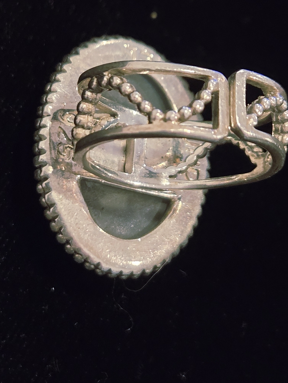 Colleen Lopez Sterling Silver Purple Druzy Mystic Ring - Picture 3 of 8